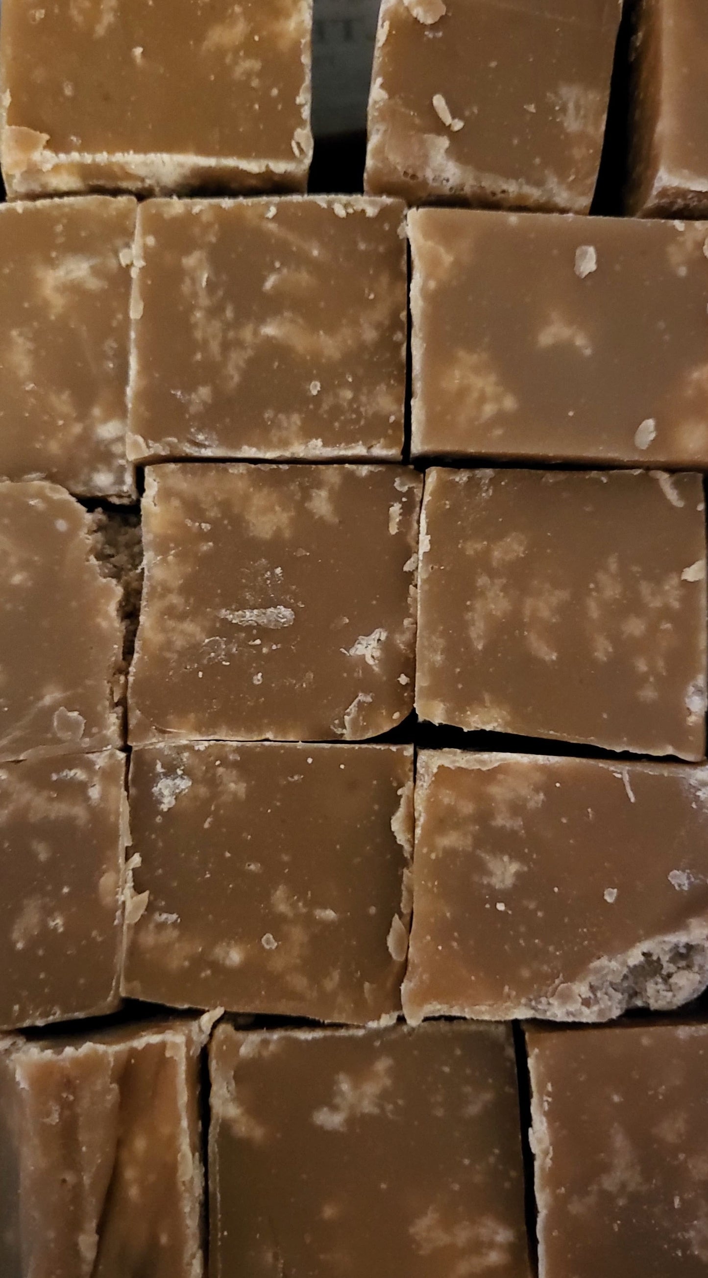 vegan dairy free gluten free salted caramel flavour fudge