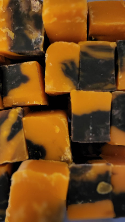 Vegan chocolate orange flavour fudge by the Fudge Factory artisan dairy free fudge