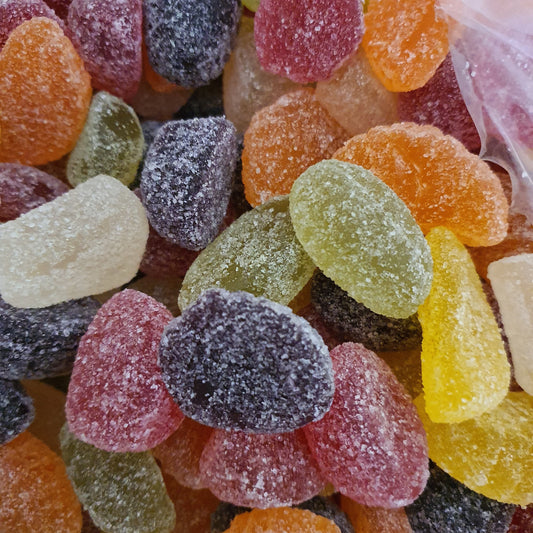 Fruit Jellies luxury vegan Christmas sweets, 400g or 750g eco-friendly biodegradable bags
